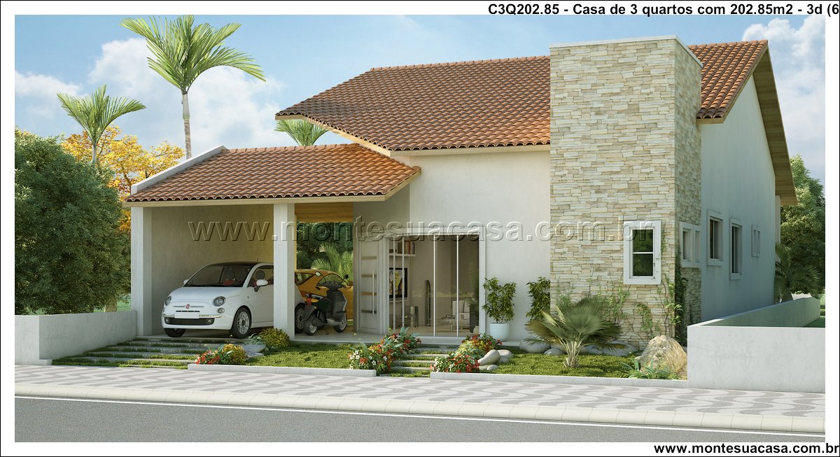 202.85m2-casa-terrea-3-quartos-com-varanda-e-sala-integrada - Imagem 7