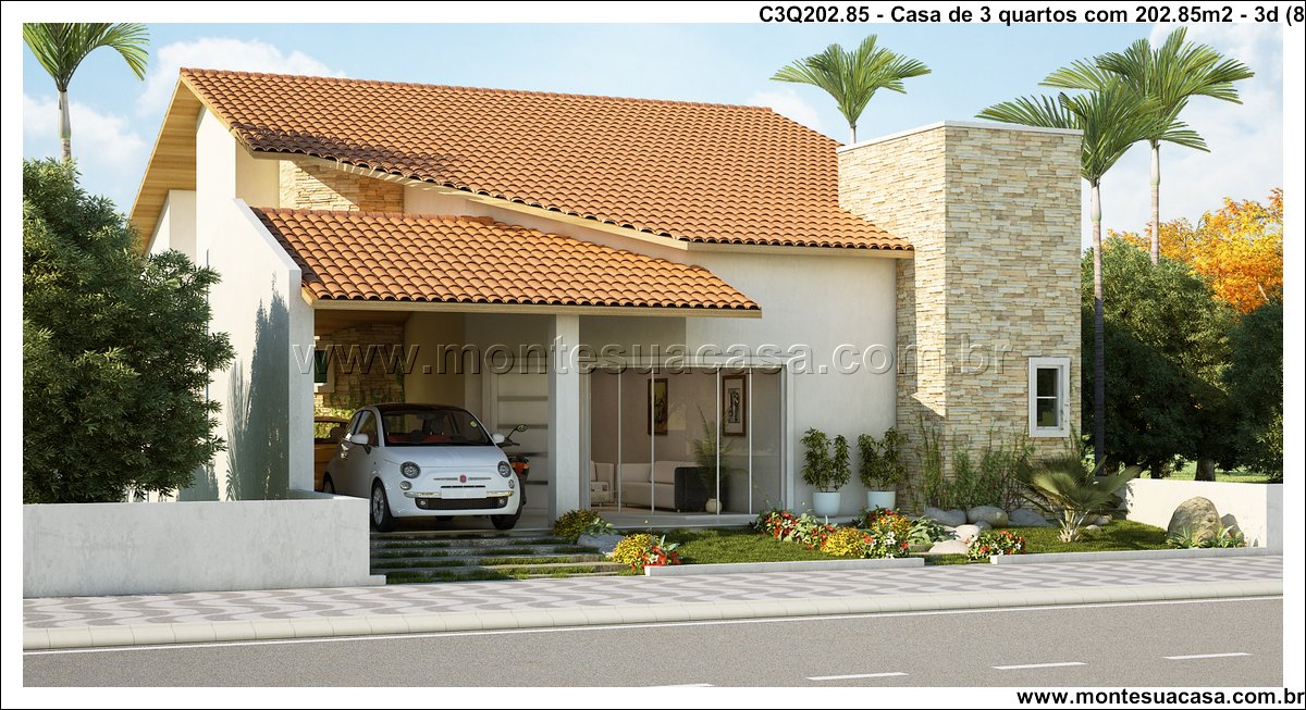 202.85m2-casa-terrea-3-quartos-com-varanda-e-sala-integrada - Imagem 9