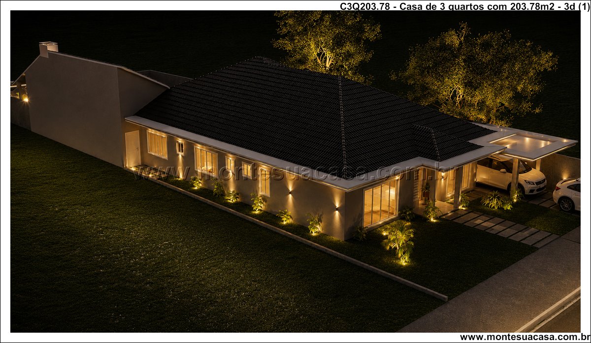 203.78m2-casa-terrea-com-area-de-lazer-completa - Imagem 2