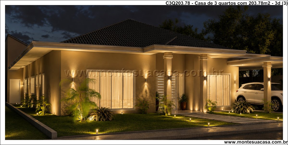 203.78m2-casa-terrea-com-area-de-lazer-completa - Imagem 4
