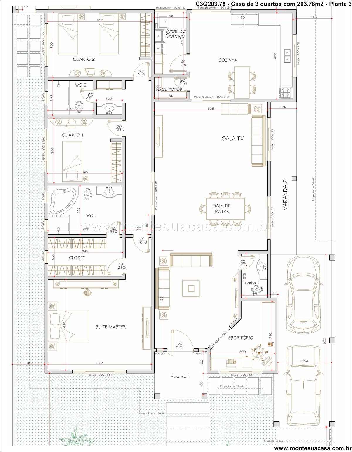 203.78m2-casa-terrea-com-area-de-lazer-completa - Imagem 19