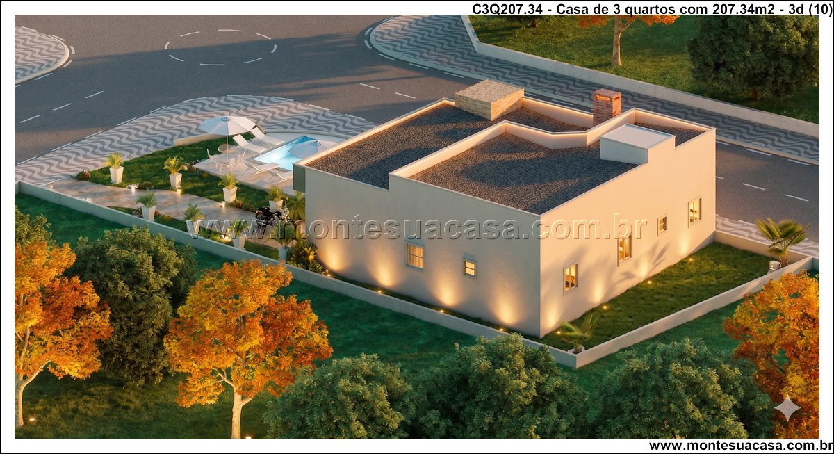 207.34m2-casa-terrea-com-garagem-dupla-e-area-integrada - Imagem 11