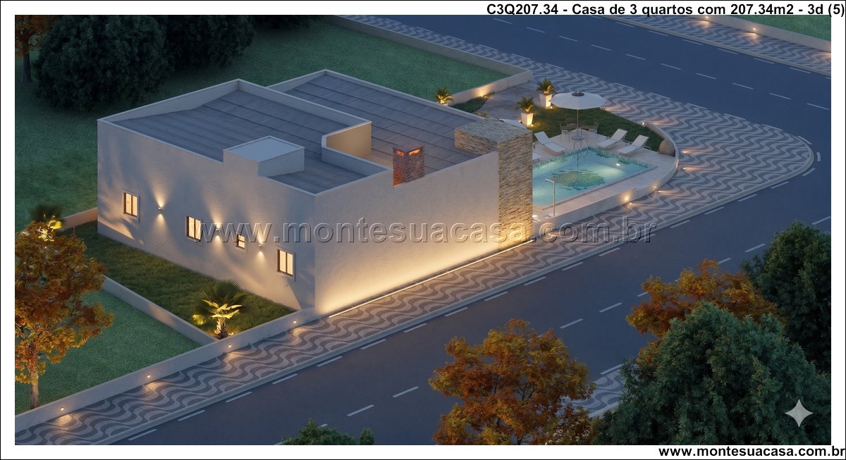 207.34m2-casa-terrea-com-garagem-dupla-e-area-integrada - Imagem 6