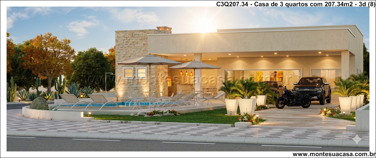 207.34m2-casa-terrea-com-garagem-dupla-e-area-integrada - Imagem 9