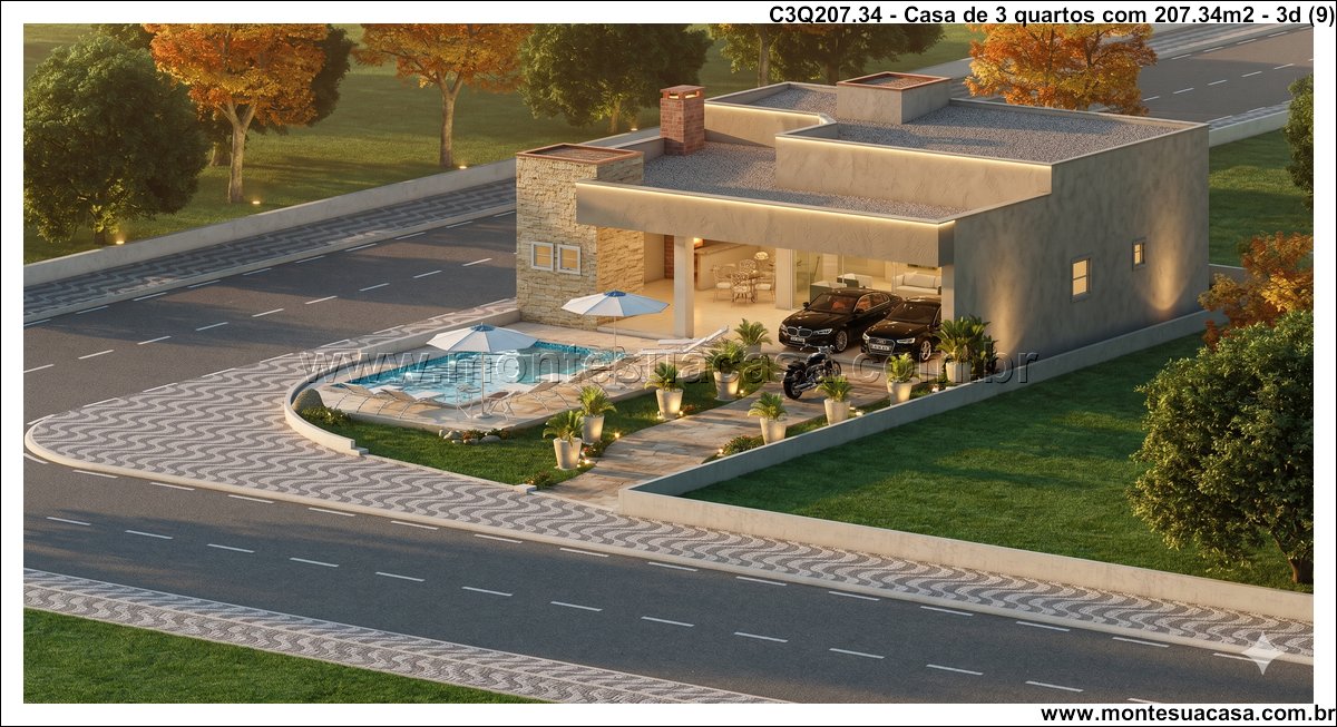 207.34m2-casa-terrea-com-garagem-dupla-e-area-integrada - Imagem 10