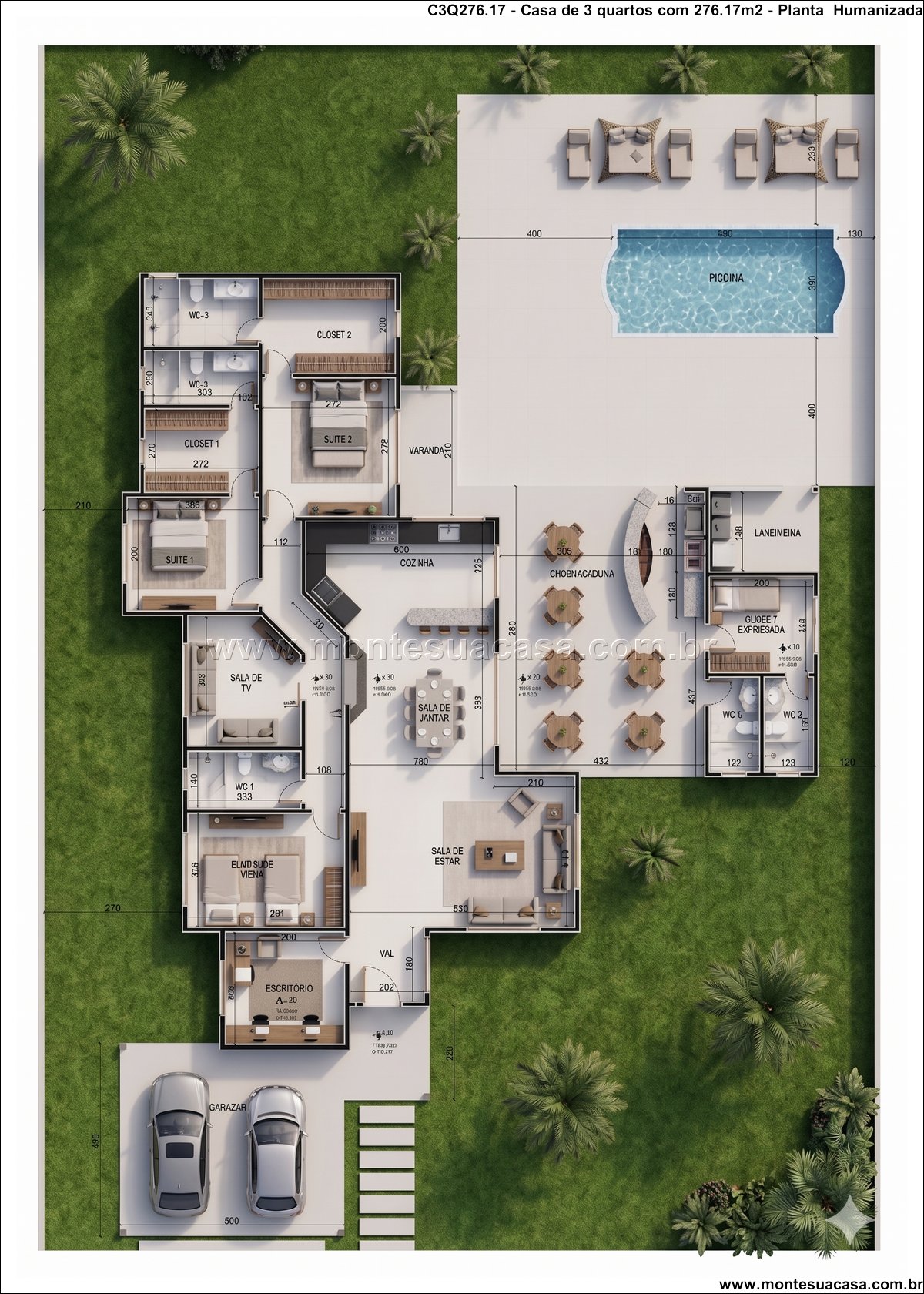 276.17m2-casa-terrea-com-3-quartos-suite-e-area-de-lazer-completa - Imagem 5
