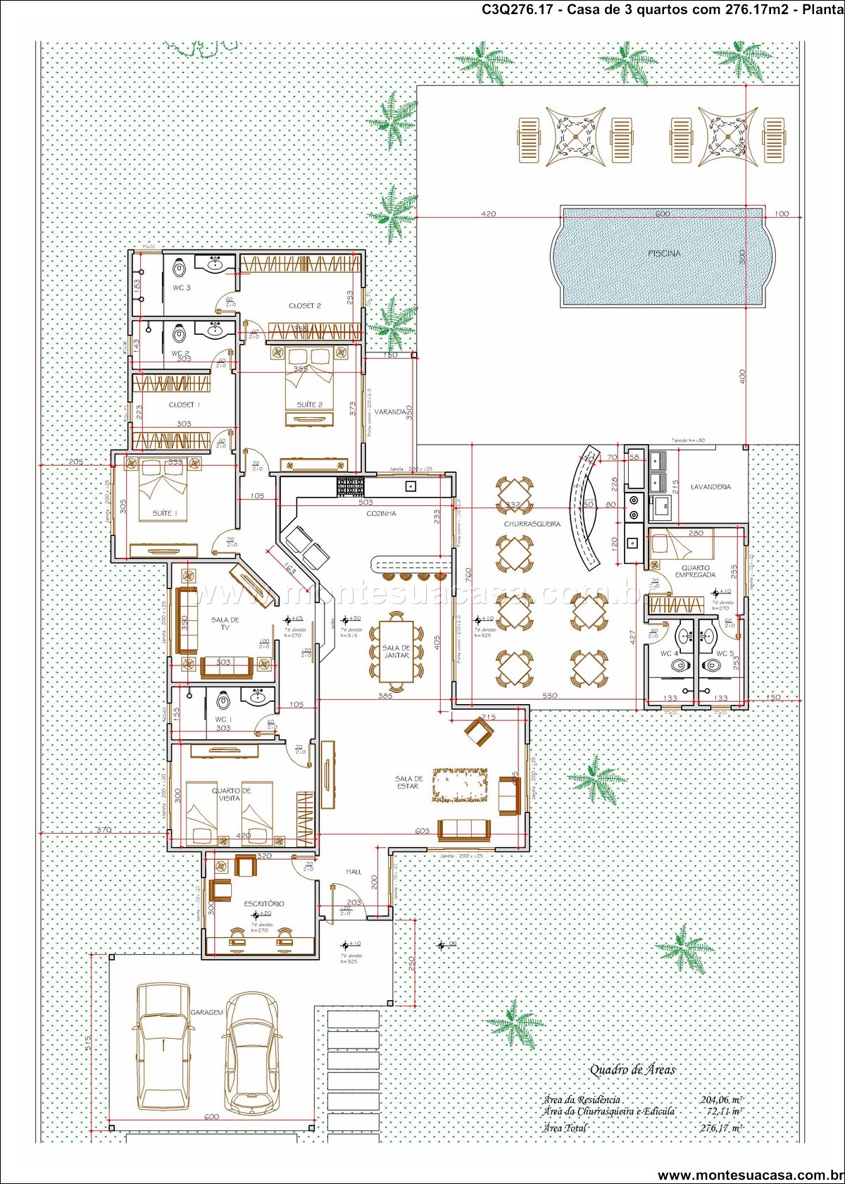 276.17m2-casa-terrea-com-3-quartos-suite-e-area-de-lazer-completa - Imagem 6