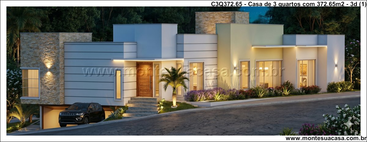 372.65m2-casa-terrea-moderna-em-terreno-aclive-com-garagem-subterranea-e-espaco-gourmet - Imagem 2