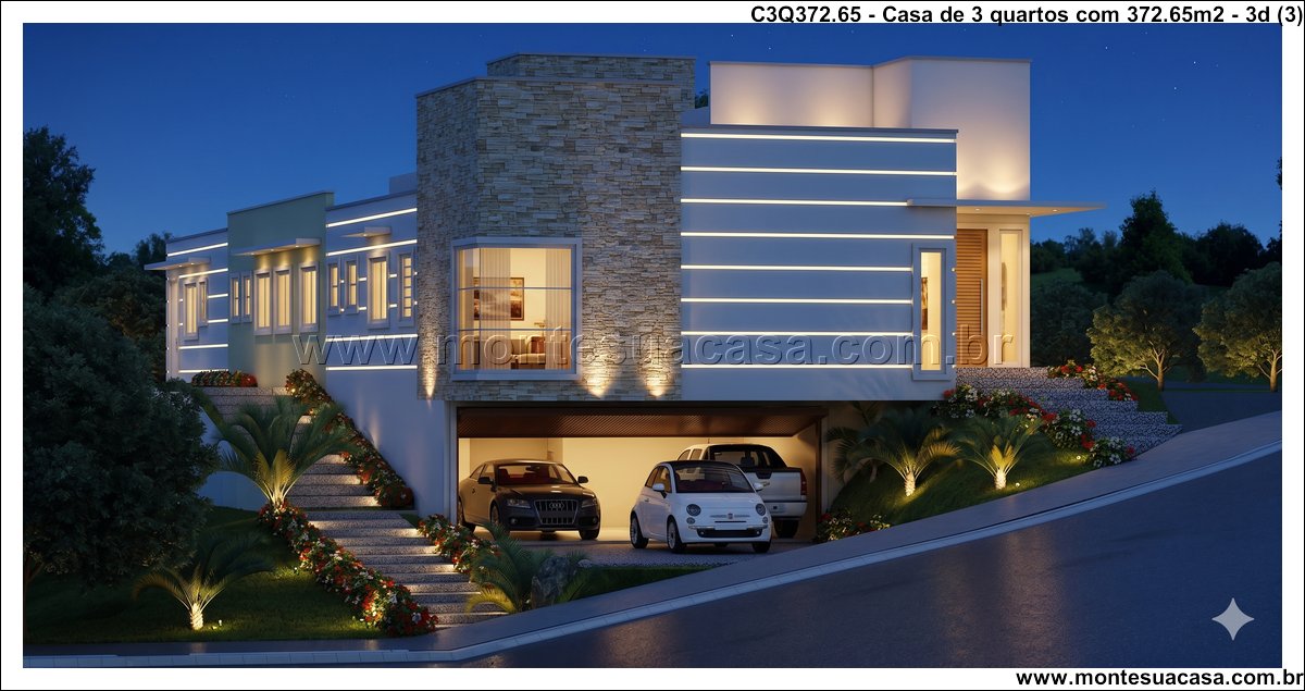 372.65m2-casa-terrea-moderna-em-terreno-aclive-com-garagem-subterranea-e-espaco-gourmet - Imagem 4