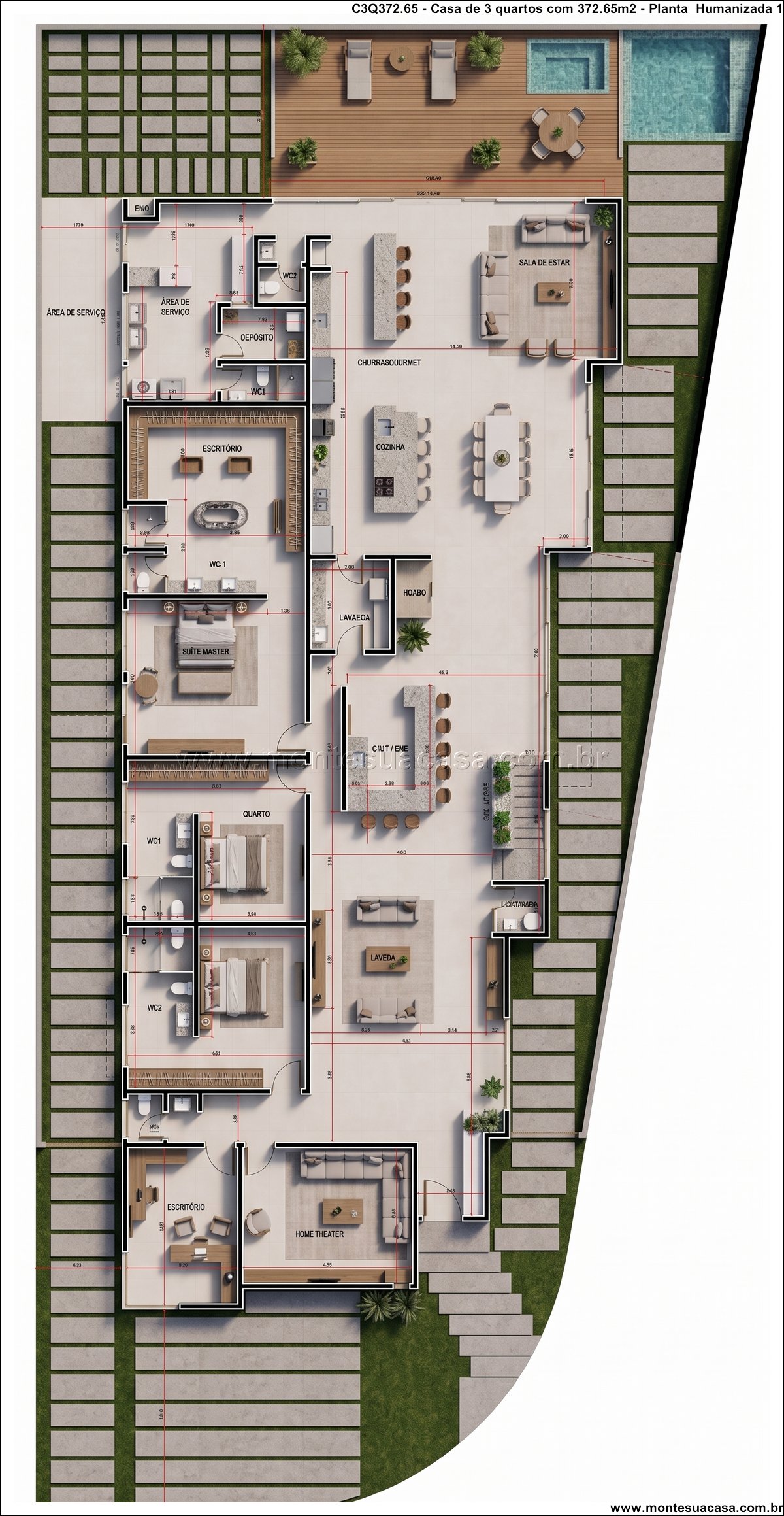 372.65m2-casa-terrea-moderna-em-terreno-aclive-com-garagem-subterranea-e-espaco-gourmet - Imagem 14