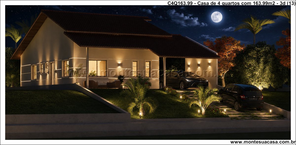 163.99m2-casa-terrea-com-quatro-quartos-e-varanda-integrada - Imagem 3