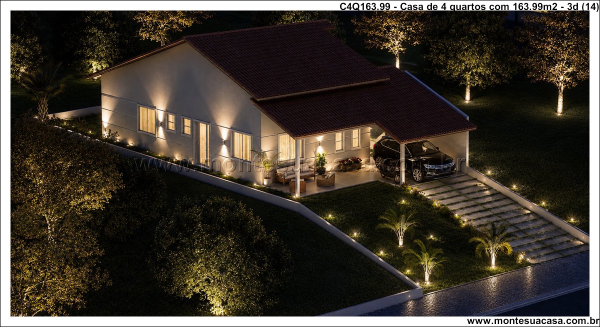 163.99m2-casa-terrea-com-quatro-quartos-e-varanda-integrada - Imagem 4