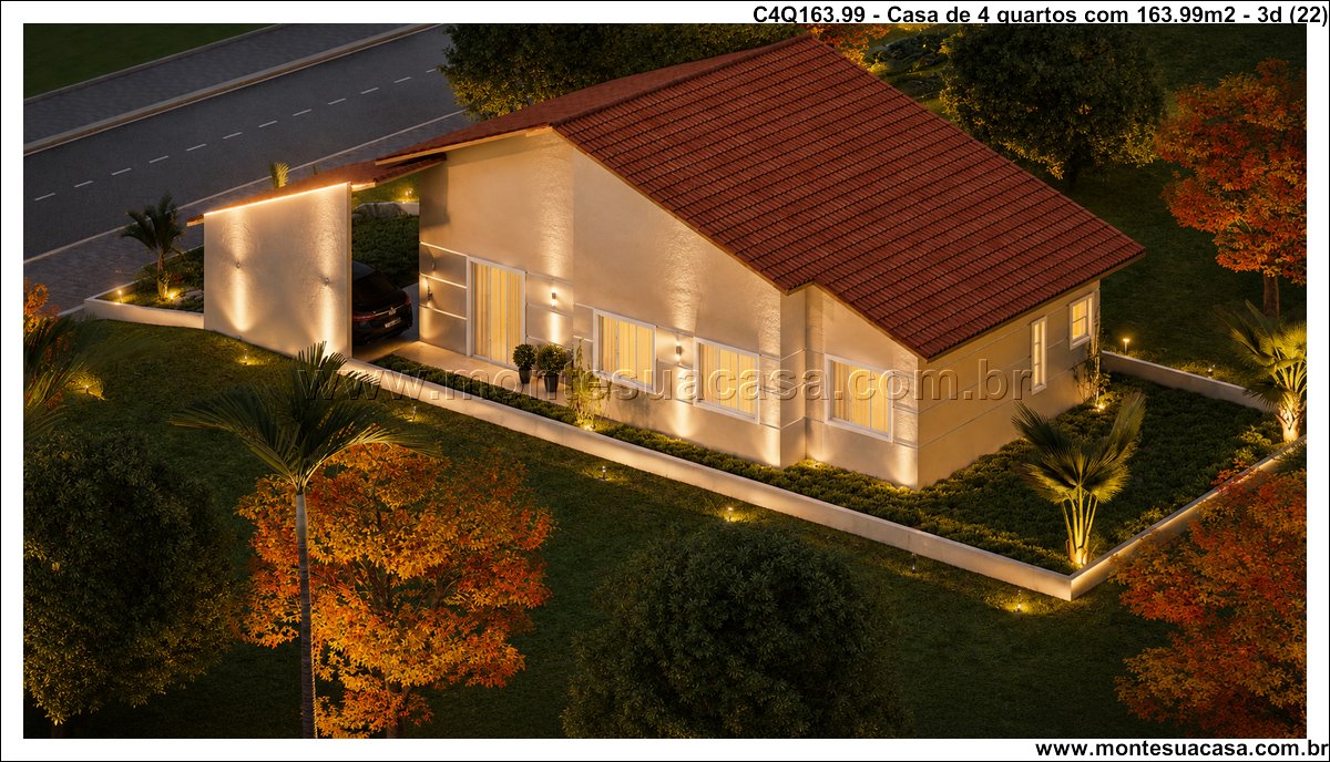 163.99m2-casa-terrea-com-quatro-quartos-e-varanda-integrada - Imagem 12
