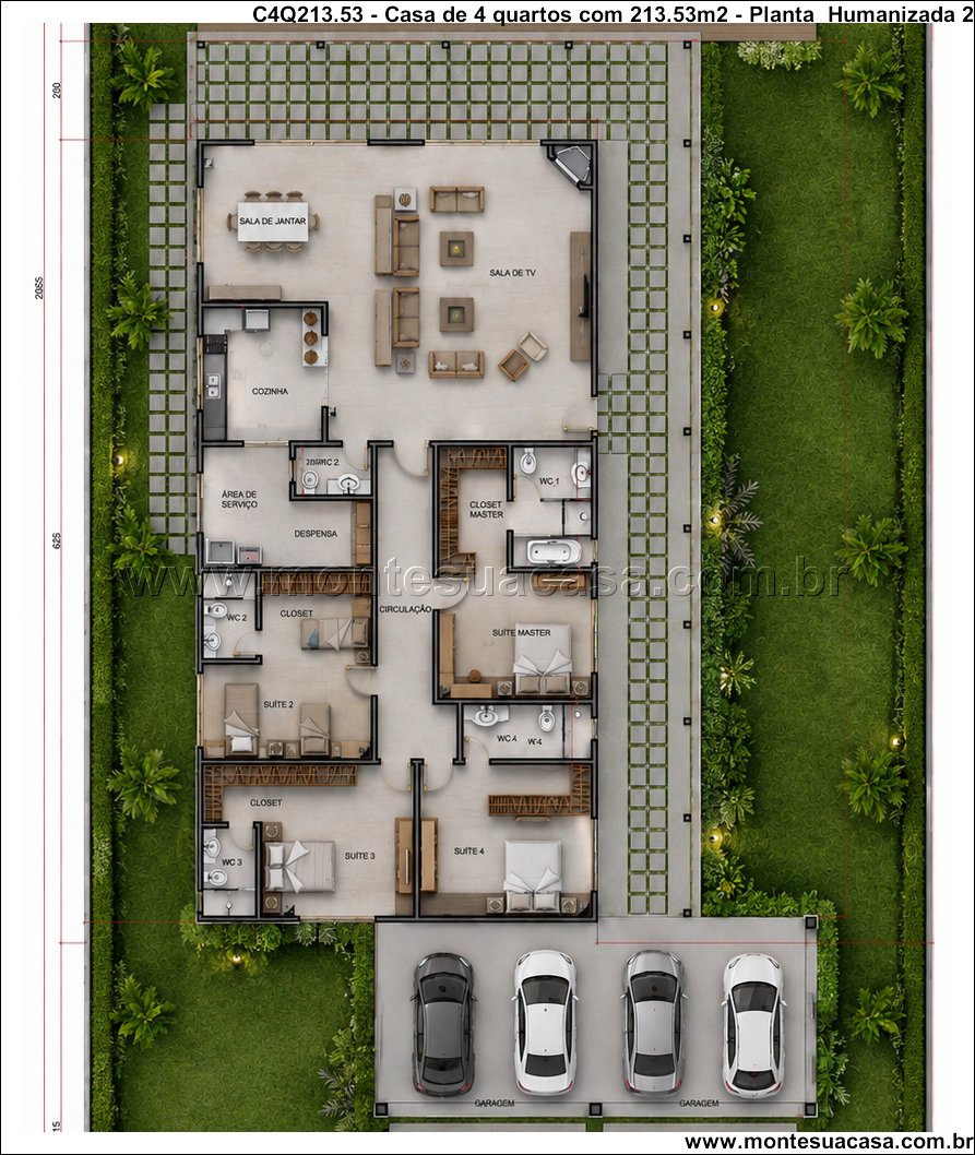 213.53m2-casa-terrea-com-4-suites-piscina-e-espaco-gourmet-integrado - Imagem 17