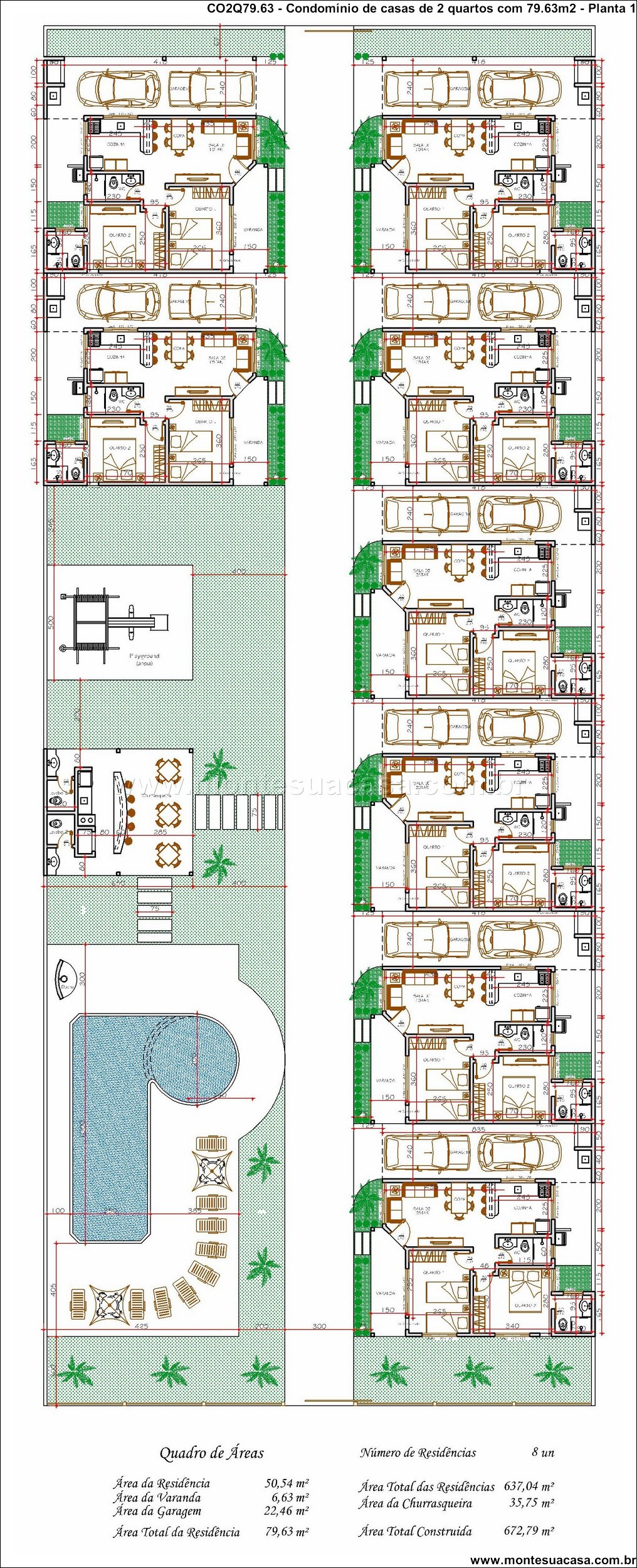 79.63m2-condominio-com-8-casas-de-2-quartos-piscina-churrasqueira-e-area-de-lazer-integrada - Imagem 4