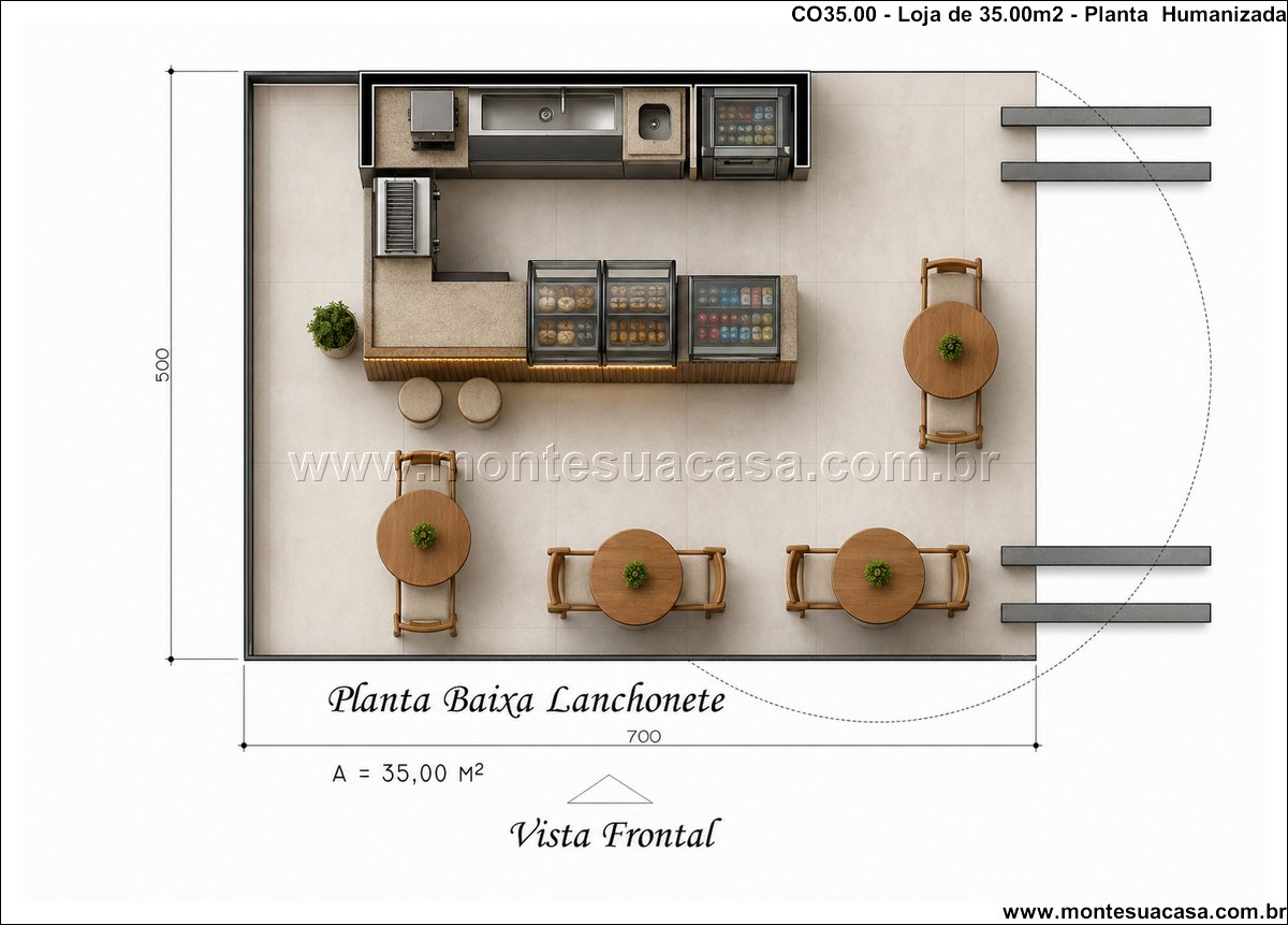 35.00m2-lanchonete-compacta-com-balcao-e-equipamentos-profissionais - Imagem 4