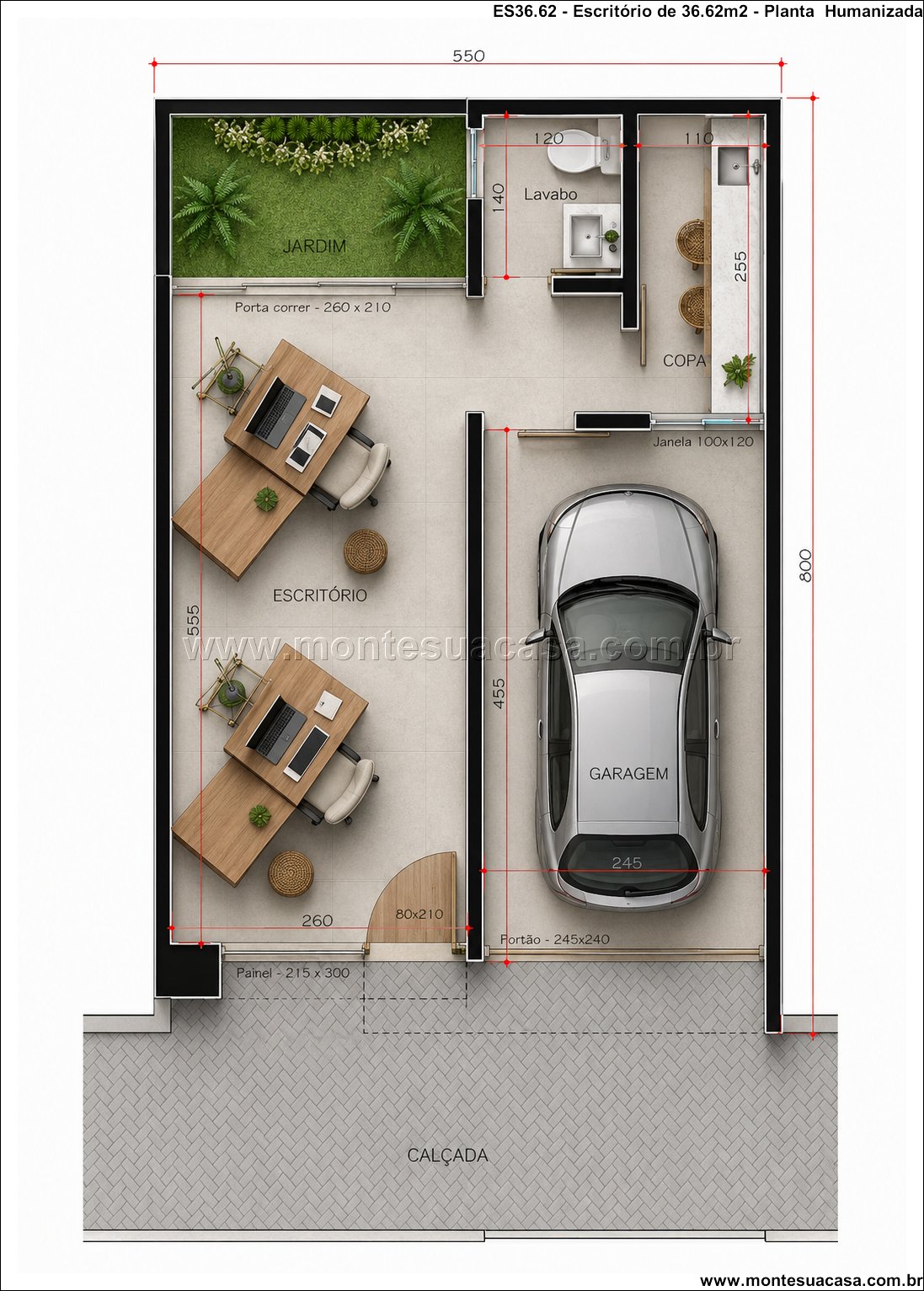 36.62m2-escritorio-com-fachada-moderna-jardim-de-inverno-e-garagem-integrada - Imagem 6