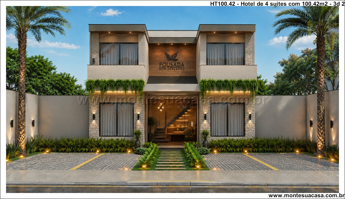 100.42m2-pousada-com-quatro-suites-e-recepcao-integrada - Imagem 3
