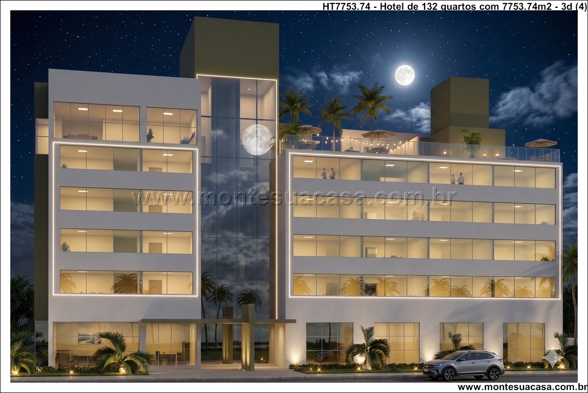 7753.74m2-hotel-com-100-suites-discoteca-rooftop-e-restaurante-corporativo - Imagem 5