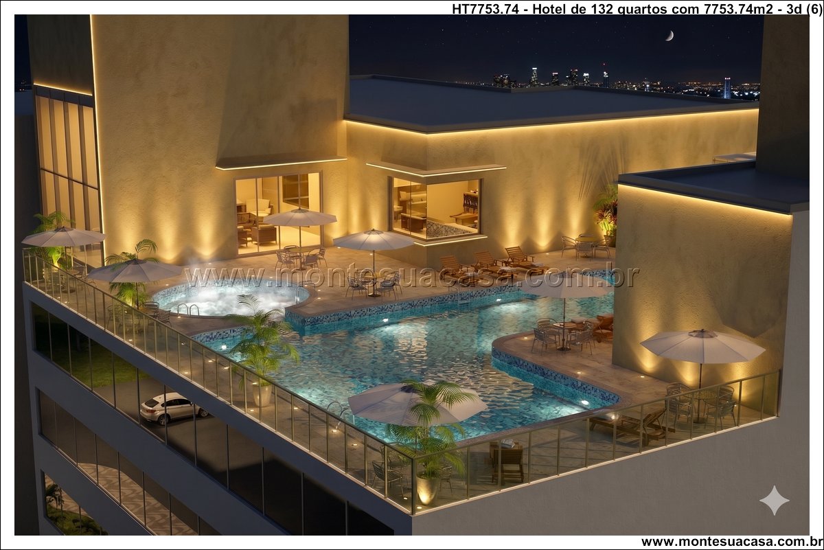 7753.74m2-hotel-com-100-suites-discoteca-rooftop-e-restaurante-corporativo - Imagem 7