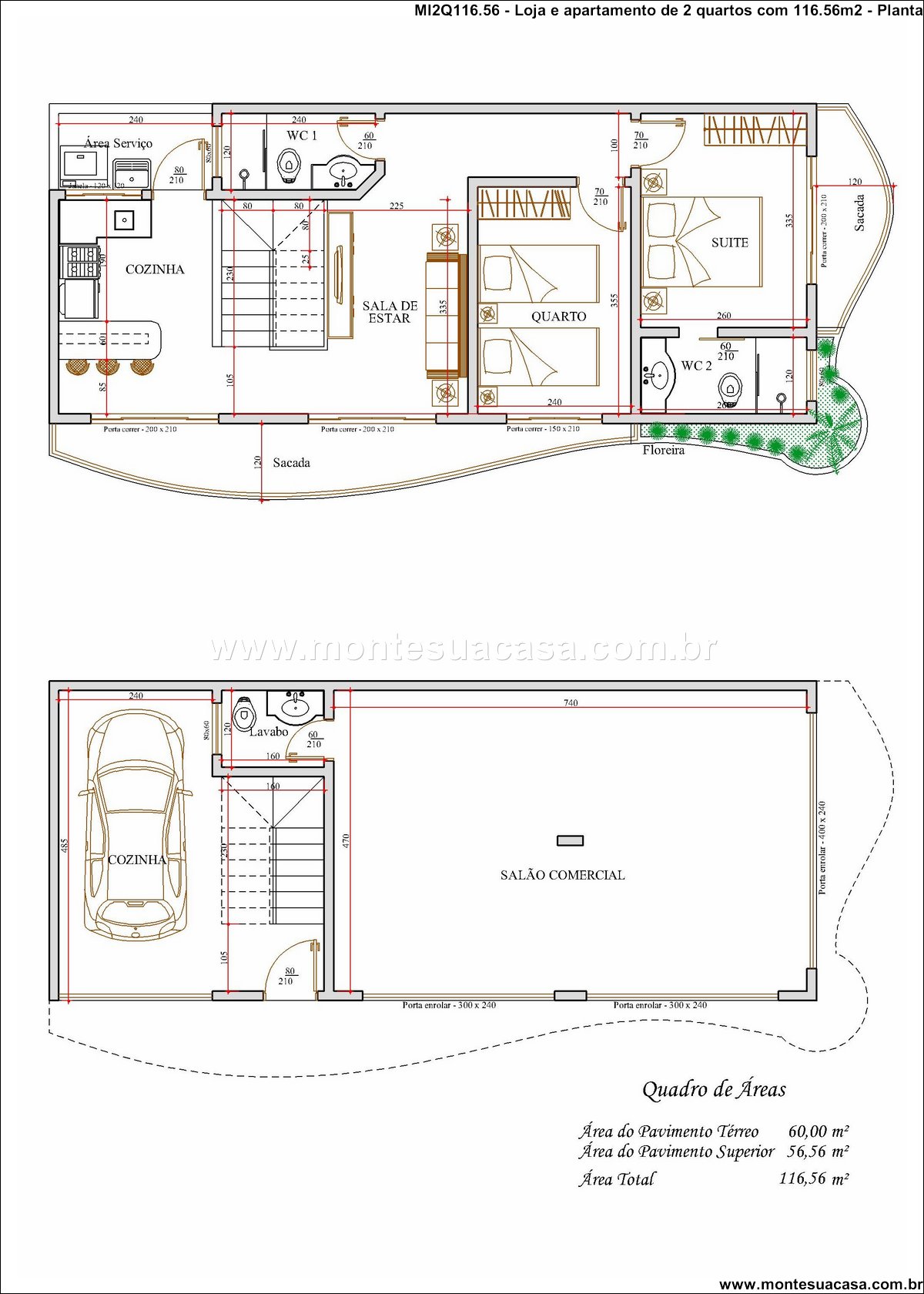 116.56m2-sobrado-de-2-quartos-com-sacada-e-salao-comercial - Imagem 5