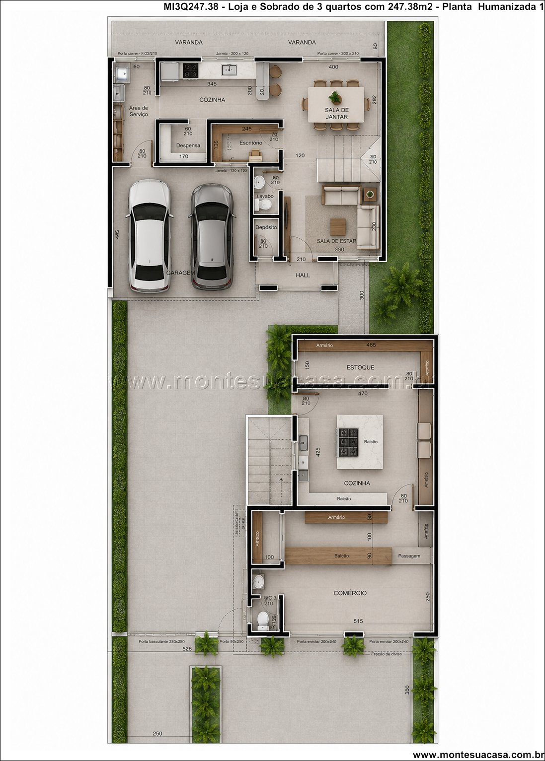 247.38m2-residencia-com-comercio-integrado-e-sobrado-3-quartos-nos-fundos - Imagem 12