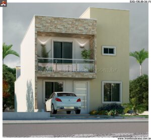 156.88m2-sobrado-de-3-quartos-com-varanda-envidraçada-garagem-coberta-e-paisagismo-integrado