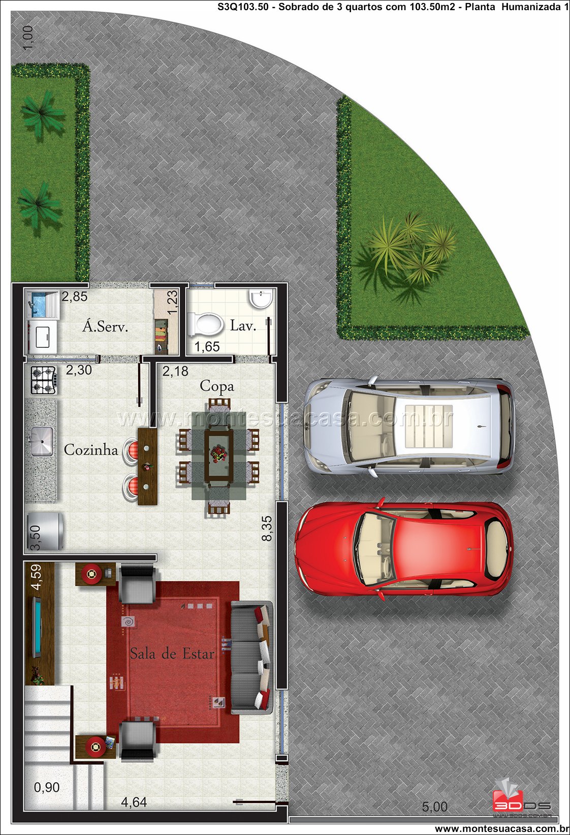 103.50m2-unidade-de-esquina-com-3-quartos - Imagem 8