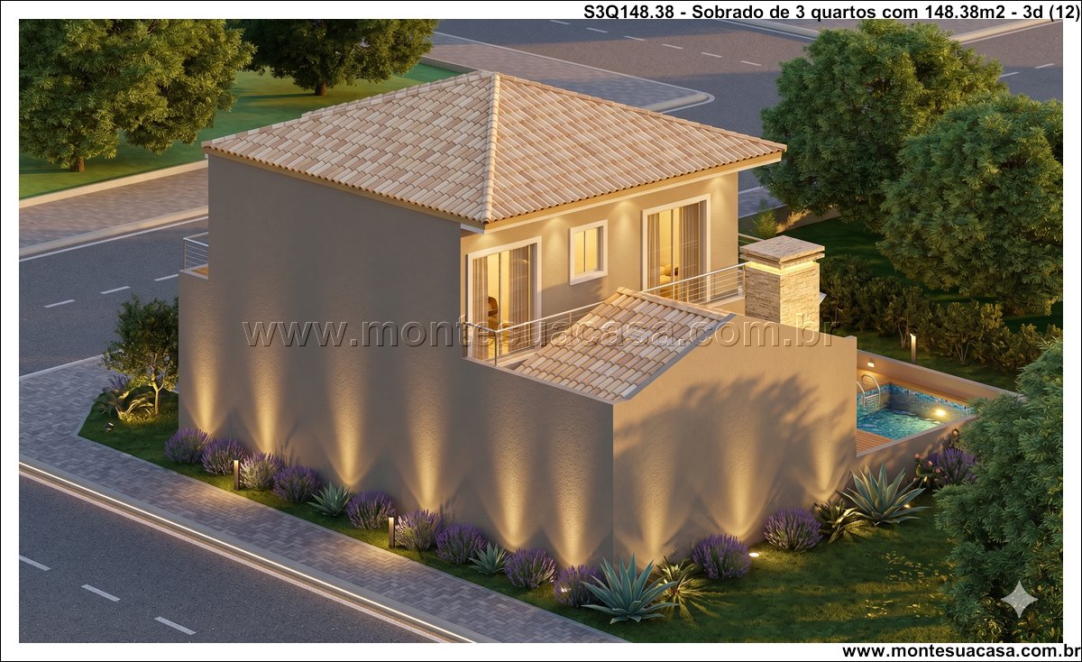 148.38m2-sobrado-de-3-quartos-com-piscina-varanda-e-garagem-coberta - Imagem 13