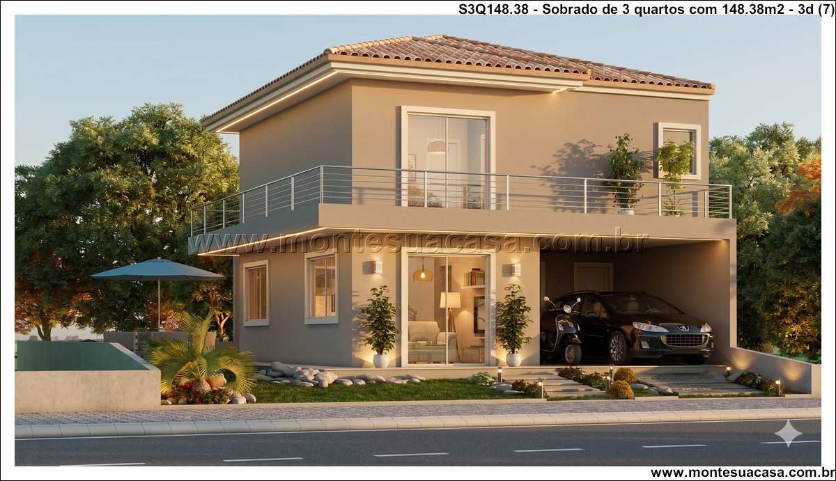 148.38m2-sobrado-de-3-quartos-com-piscina-varanda-e-garagem-coberta - Imagem 8