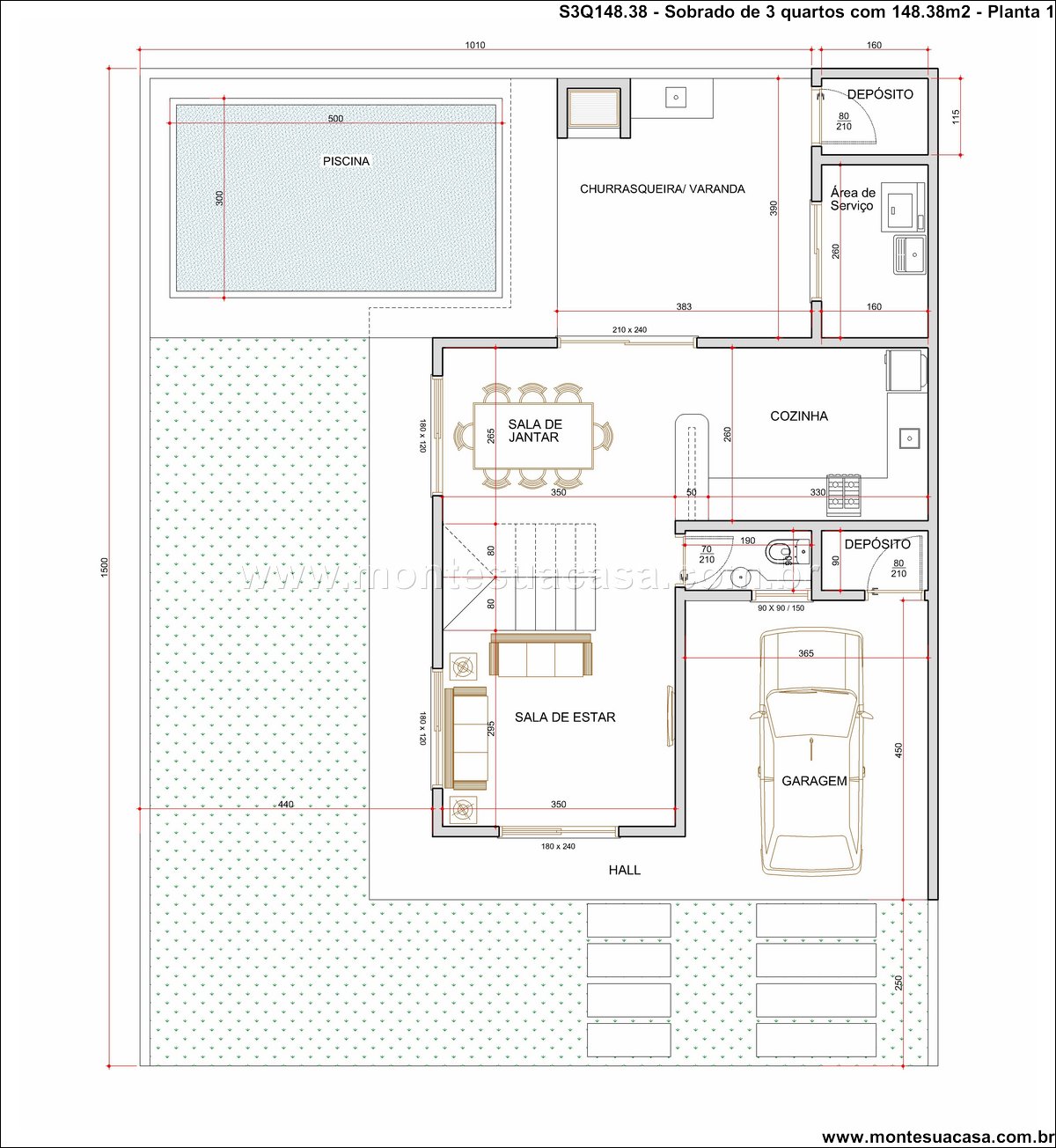 148.38m2-sobrado-de-3-quartos-com-piscina-varanda-e-garagem-coberta - Imagem 16