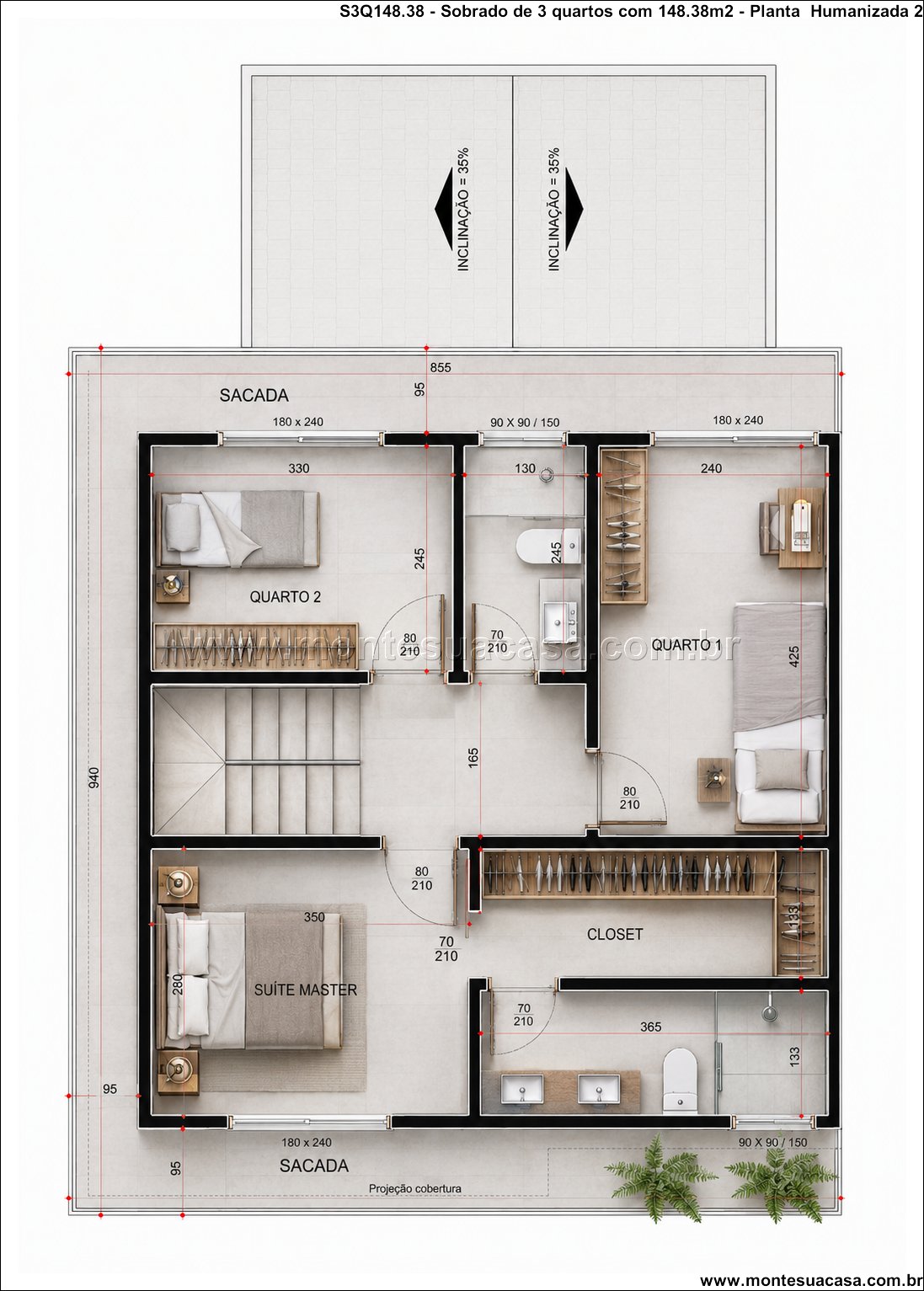 148.38m2-sobrado-de-3-quartos-com-piscina-varanda-e-garagem-coberta - Imagem 15