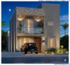156.88m2-sobrado-de-3-quartos-com-varanda-envidraçada-garagem-coberta-e-paisagismo-integrado