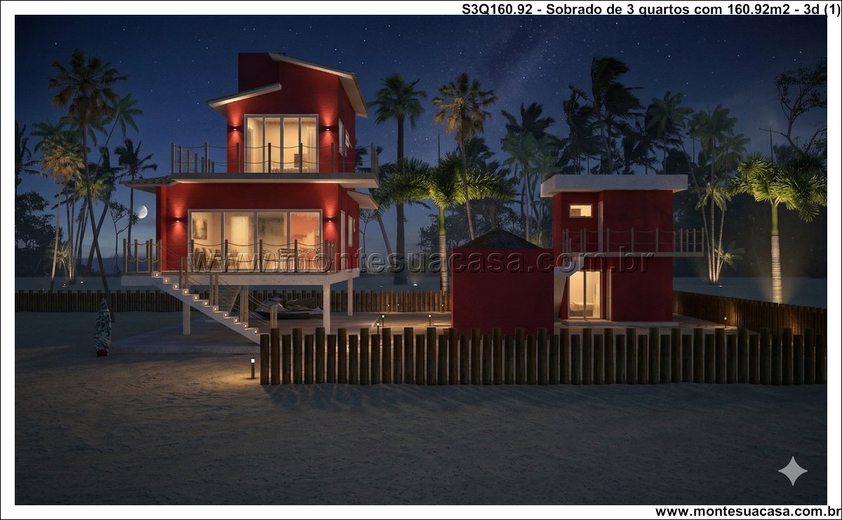 160.92m2-sobrado-de-praia-com-quiosque-e-duas-suites - Imagem 2