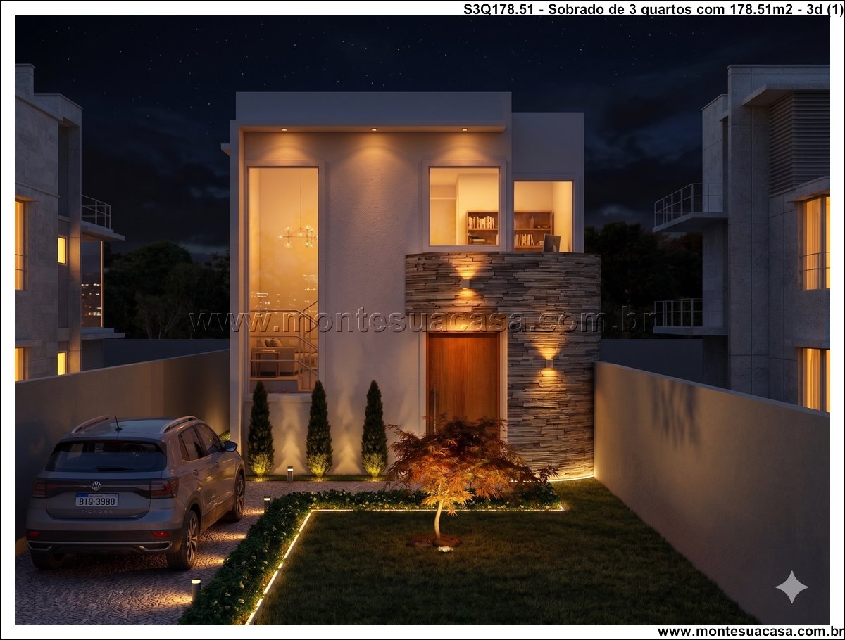 178.51m2-sobrado-moderno-com-3-quartos-e-espaco-gourmet-integrado - Imagem 2