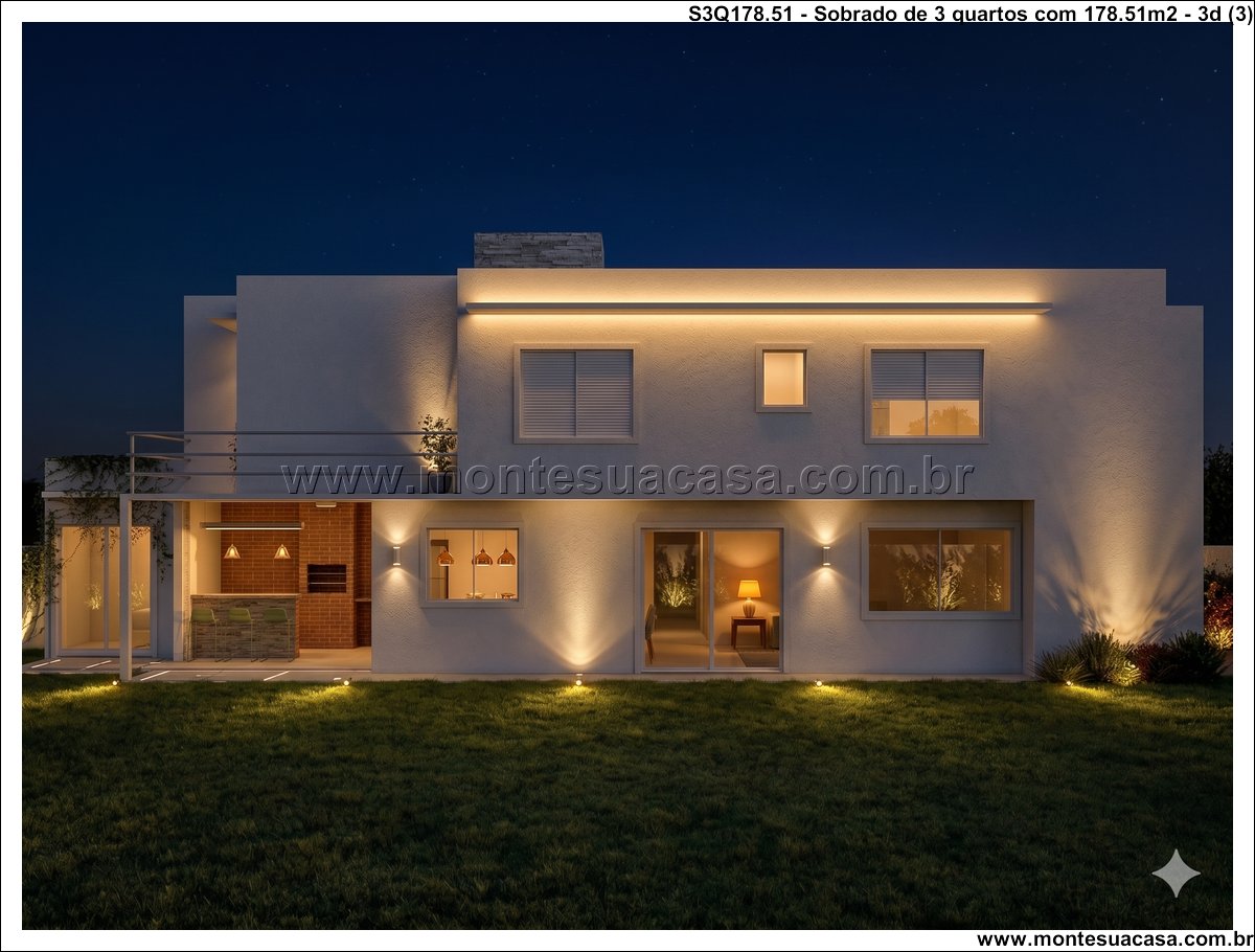 178.51m2-sobrado-moderno-com-3-quartos-e-espaco-gourmet-integrado - Imagem 4