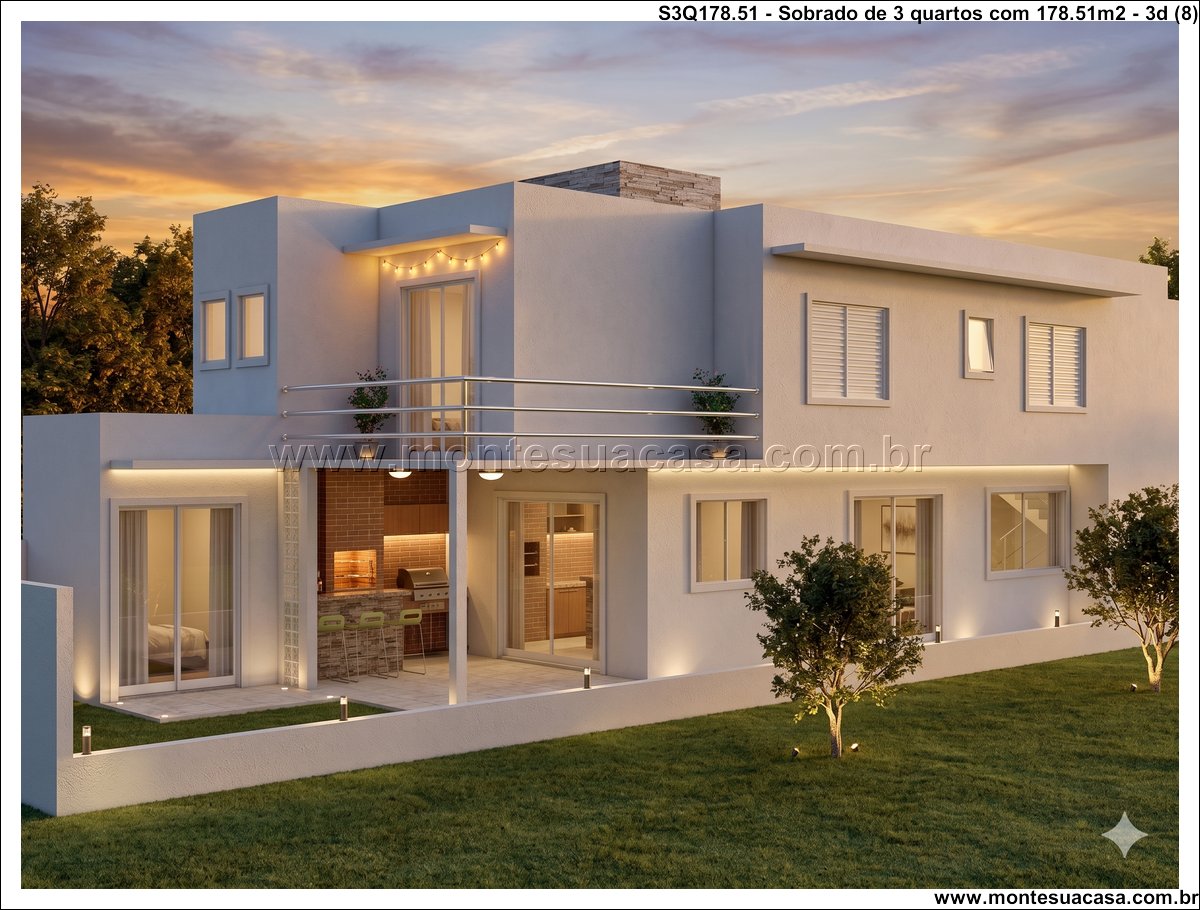 178.51m2-sobrado-moderno-com-3-quartos-e-espaco-gourmet-integrado - Imagem 9
