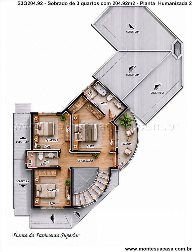 204.92m2-projeto-residencial-com-piscina-e-sacada - Imagem 6