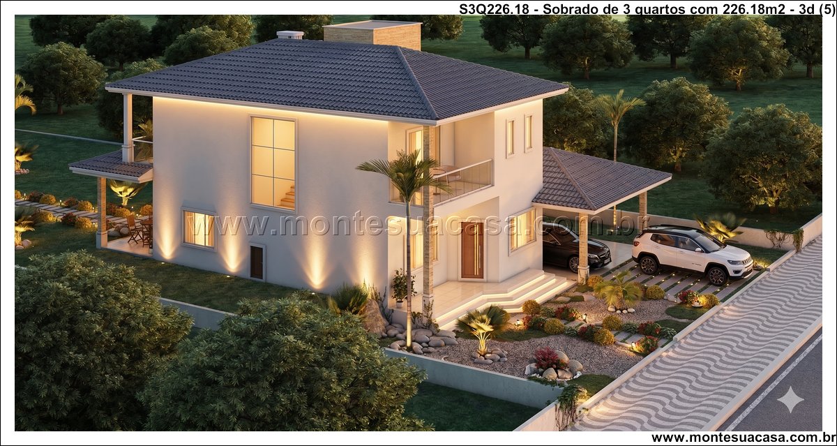 226.18m2-sobrado-de-3-quartos-com-projeto-moderno - Imagem 6
