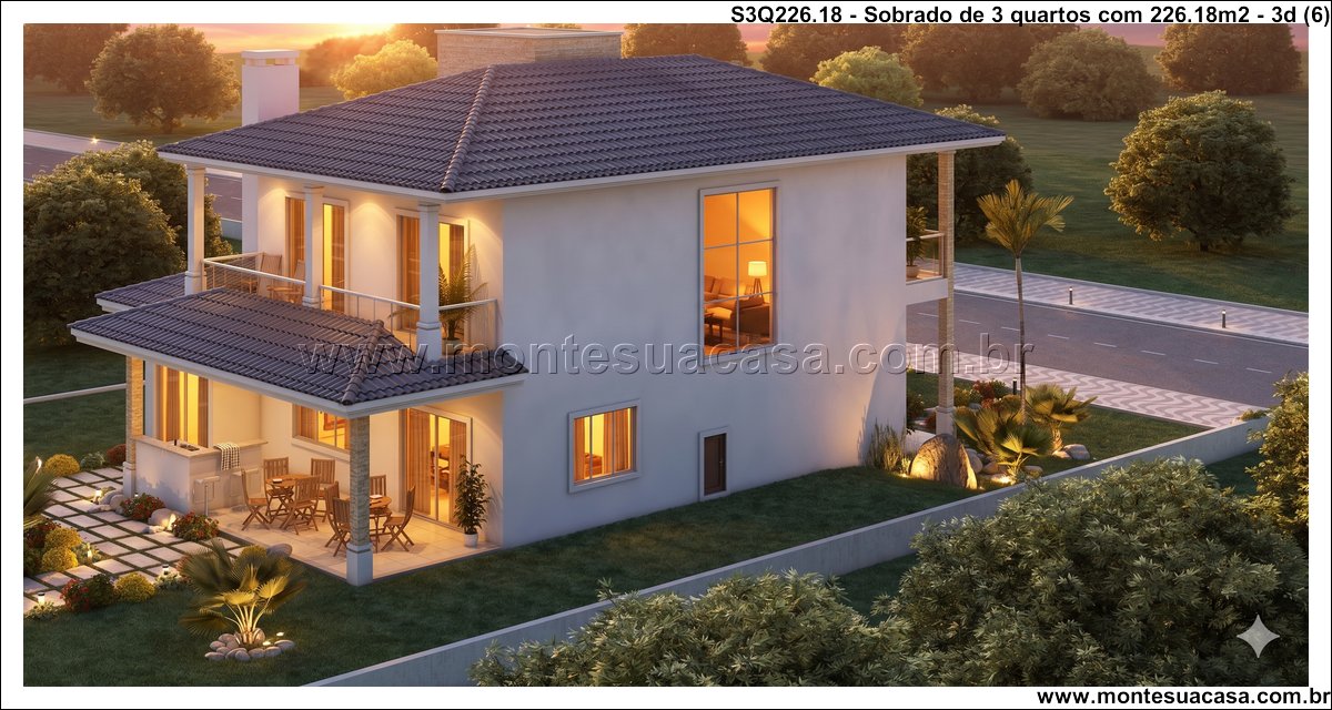 226.18m2-sobrado-de-3-quartos-com-projeto-moderno - Imagem 7