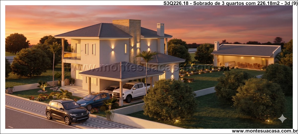 226.18m2-sobrado-de-3-quartos-com-projeto-moderno - Imagem 10