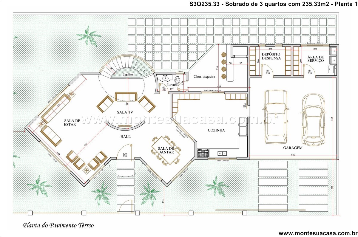235.33m2-projeto-residencial-3-quartos-com-sacada-e-churrasqueira - Imagem 10