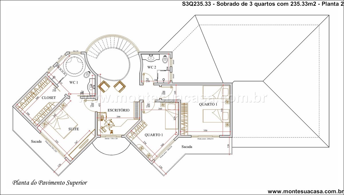 235.33m2-projeto-residencial-3-quartos-com-sacada-e-churrasqueira - Imagem 11