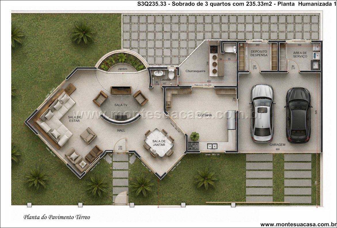 235.33m2-projeto-residencial-3-quartos-com-sacada-e-churrasqueira - Imagem 8