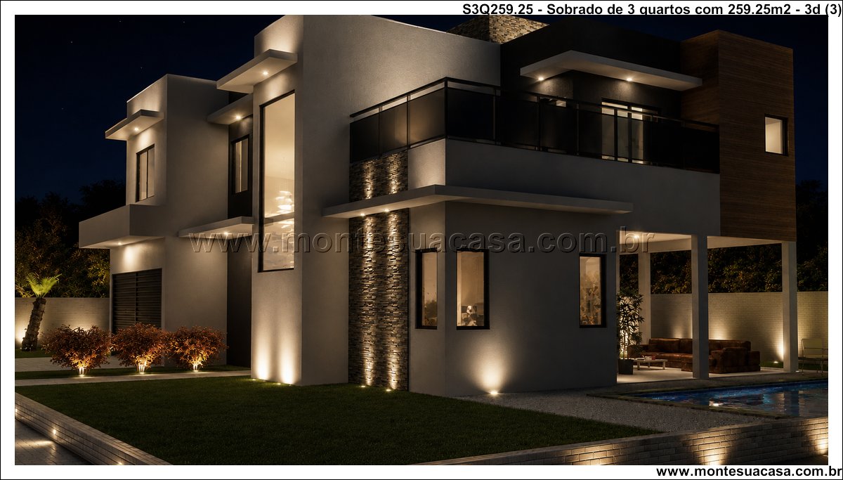 259.25m2-sobrado-de-3-quartos-com-espaco-gourmet - Imagem 4