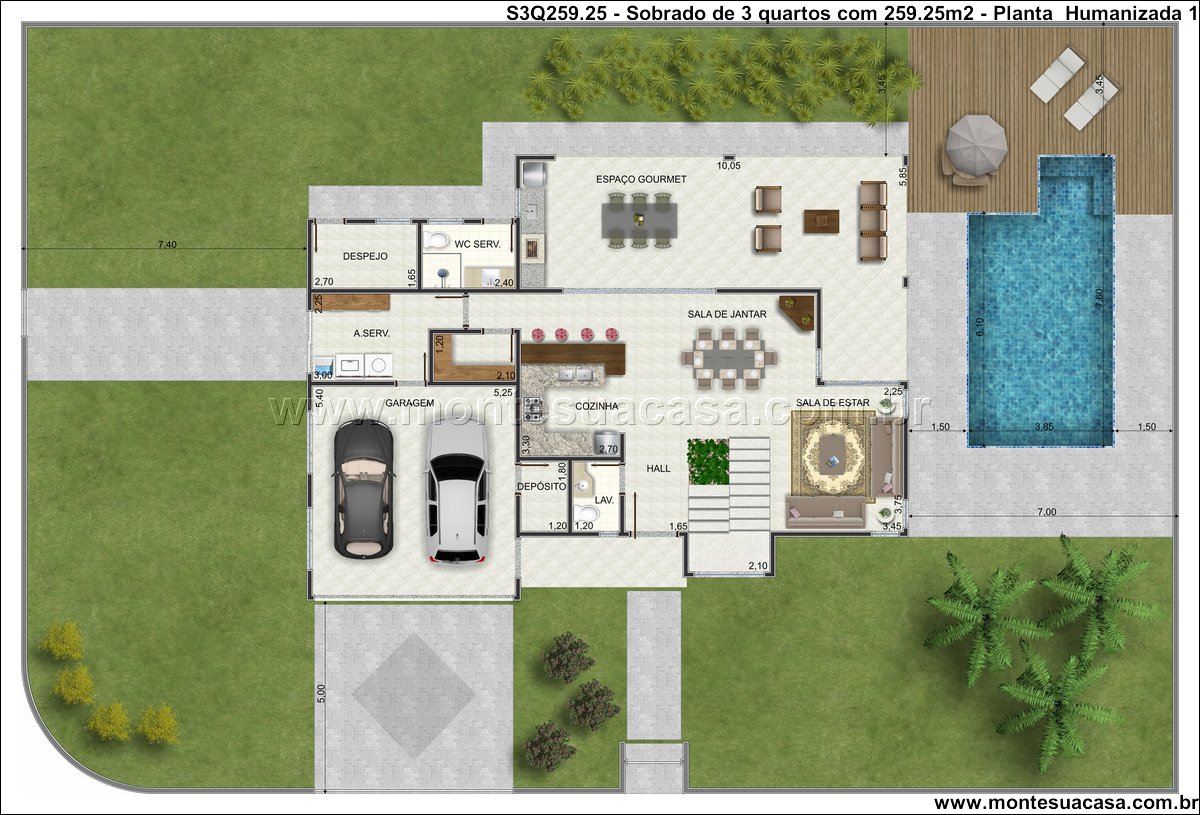 259.25m2-sobrado-de-3-quartos-com-espaco-gourmet - Imagem 10