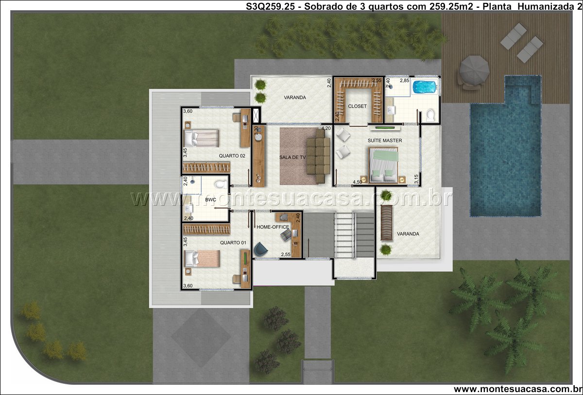 259.25m2-sobrado-de-3-quartos-com-espaco-gourmet - Imagem 11