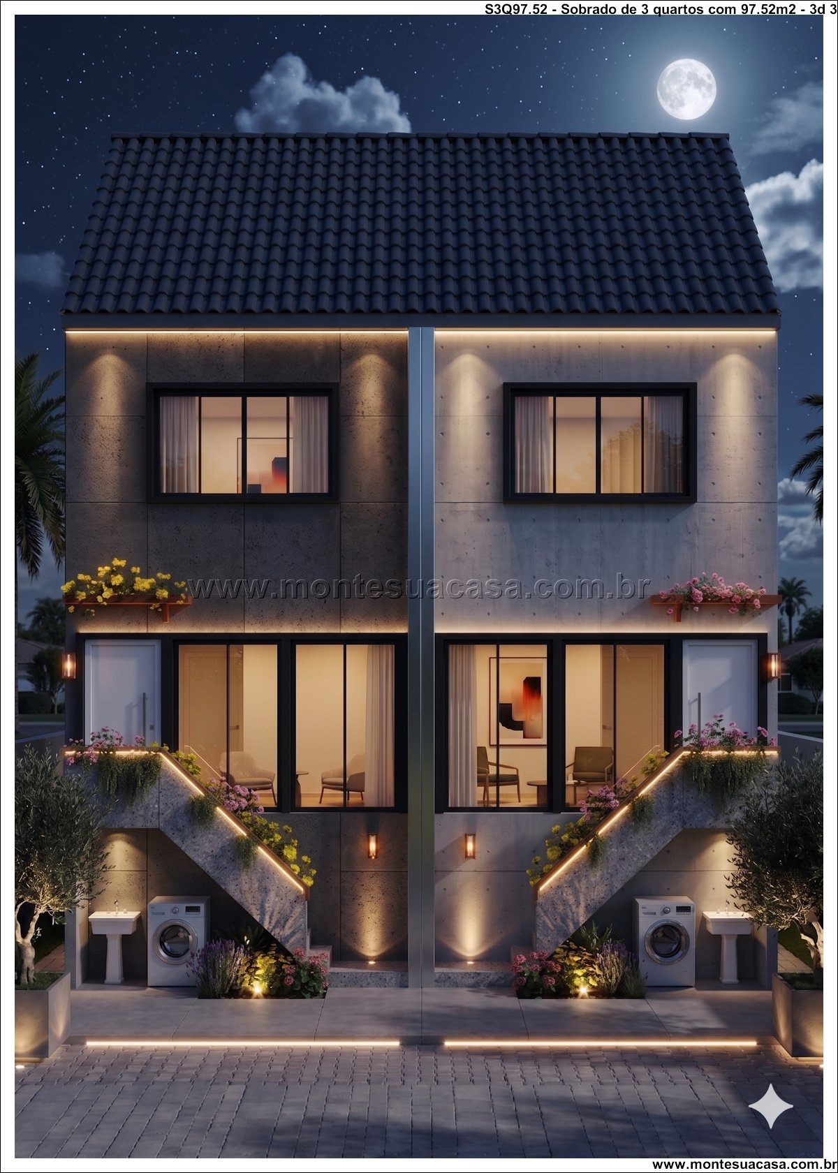 97.52m2-sobrado-moderno-3-quartos-com-suite-e-duas-vagas - Imagem 4