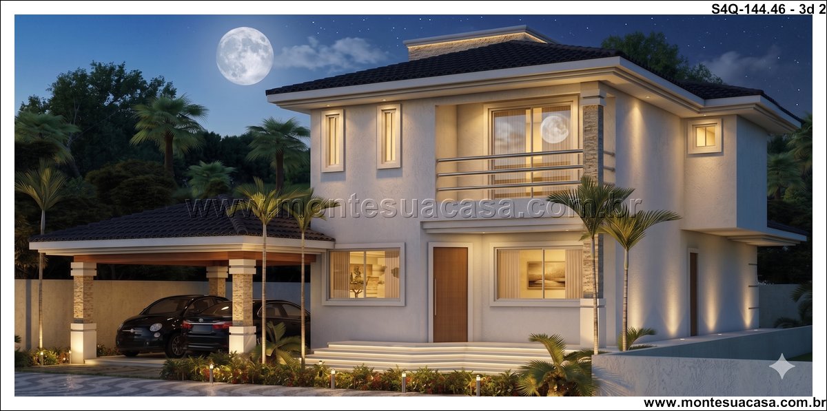 144.46m2-sobrado-4-quartos-com-fachada-contemporanea-e-espacos-integrados - Imagem 3