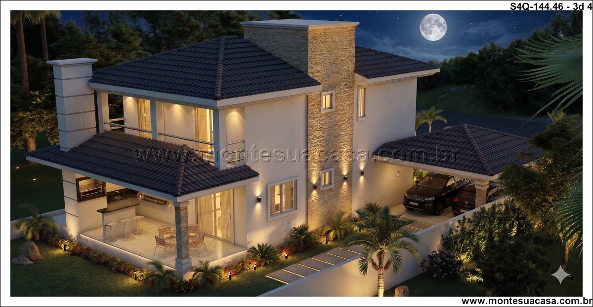 144.46m2-sobrado-4-quartos-com-fachada-contemporanea-e-espacos-integrados - Imagem 5